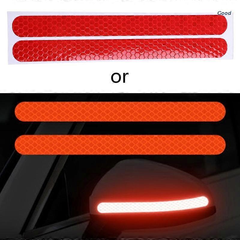 2Pcs/Set Car Reflector Sticker Multi-Color Automobile Rearview Mirror Reflective Strip Auto Exterior Protect Accessories