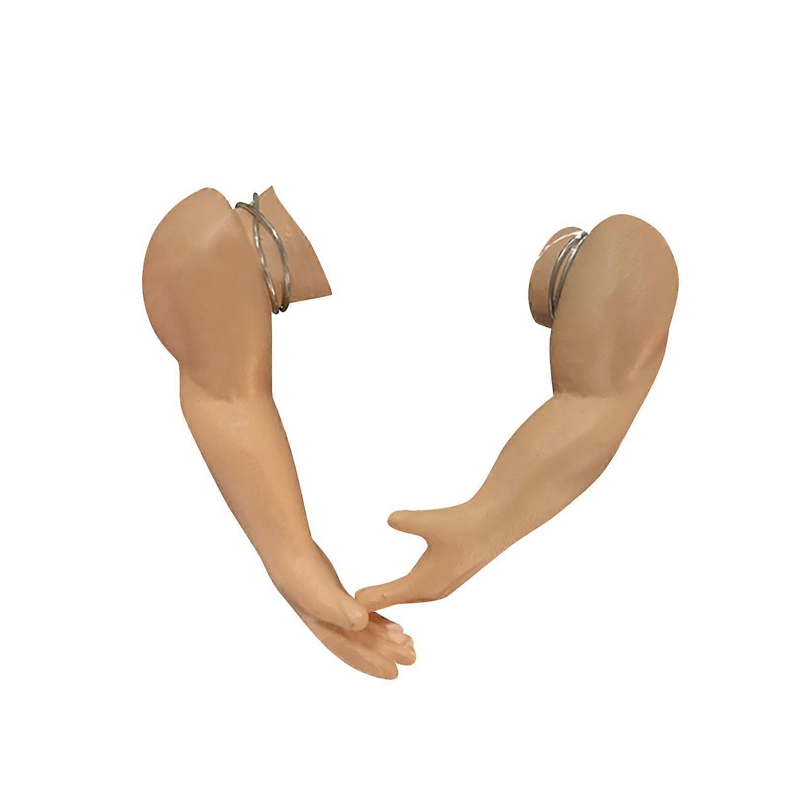 2PCS kyllingarmer, muskler kyllingarmer leker for kyllinger å ha på seg, knyttnevekamp kyllingleker