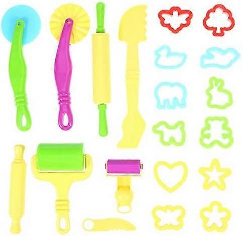 Clay Models Dough Tools Kit Smart Clay Tool Gift with Molds 20pcs Random Color