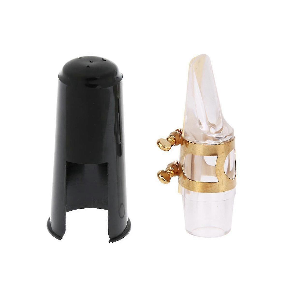 Alto Sax Transparent Headjoint E-flat Crystal Headjoint Mouthpiece Caps Cards Reed