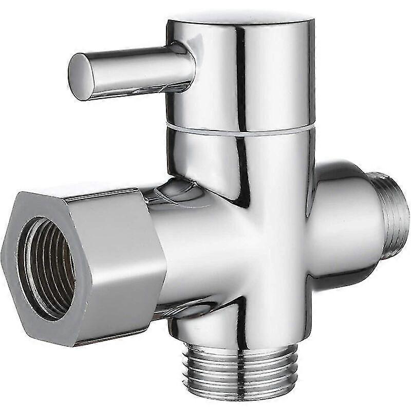 3-Wege-Ventil Massives Messing 38"-1217 T Adapter Umstellventil Fr Wc Toilette, Verchromt, Dsf007D