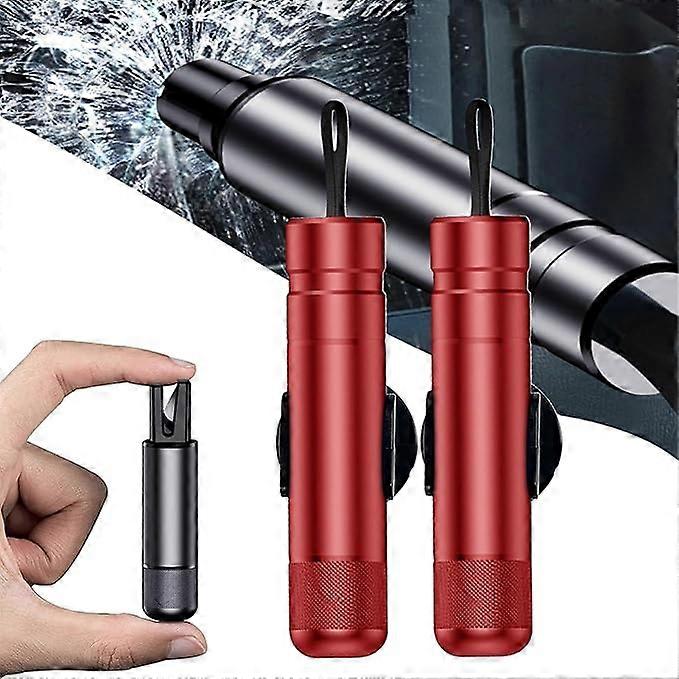 Sikker hammer glassbryter, bil nødsituasjon 2-i-1 vindusbryter og setebeltekutter