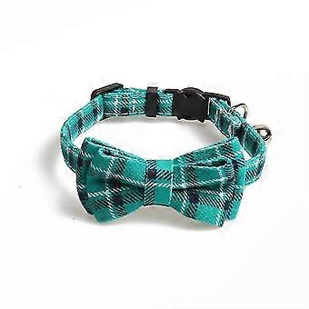 Bjxy Cat Collar With Bell And Bow Tie, Quick Release Safety Collars For Kitten And Cats, Soft Tartan Collar