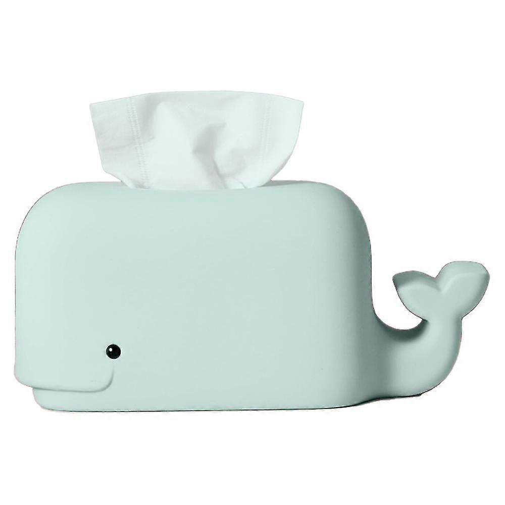 Creative Silicone Tissue Box, Cute Cartoon Tissue Box Light Blue