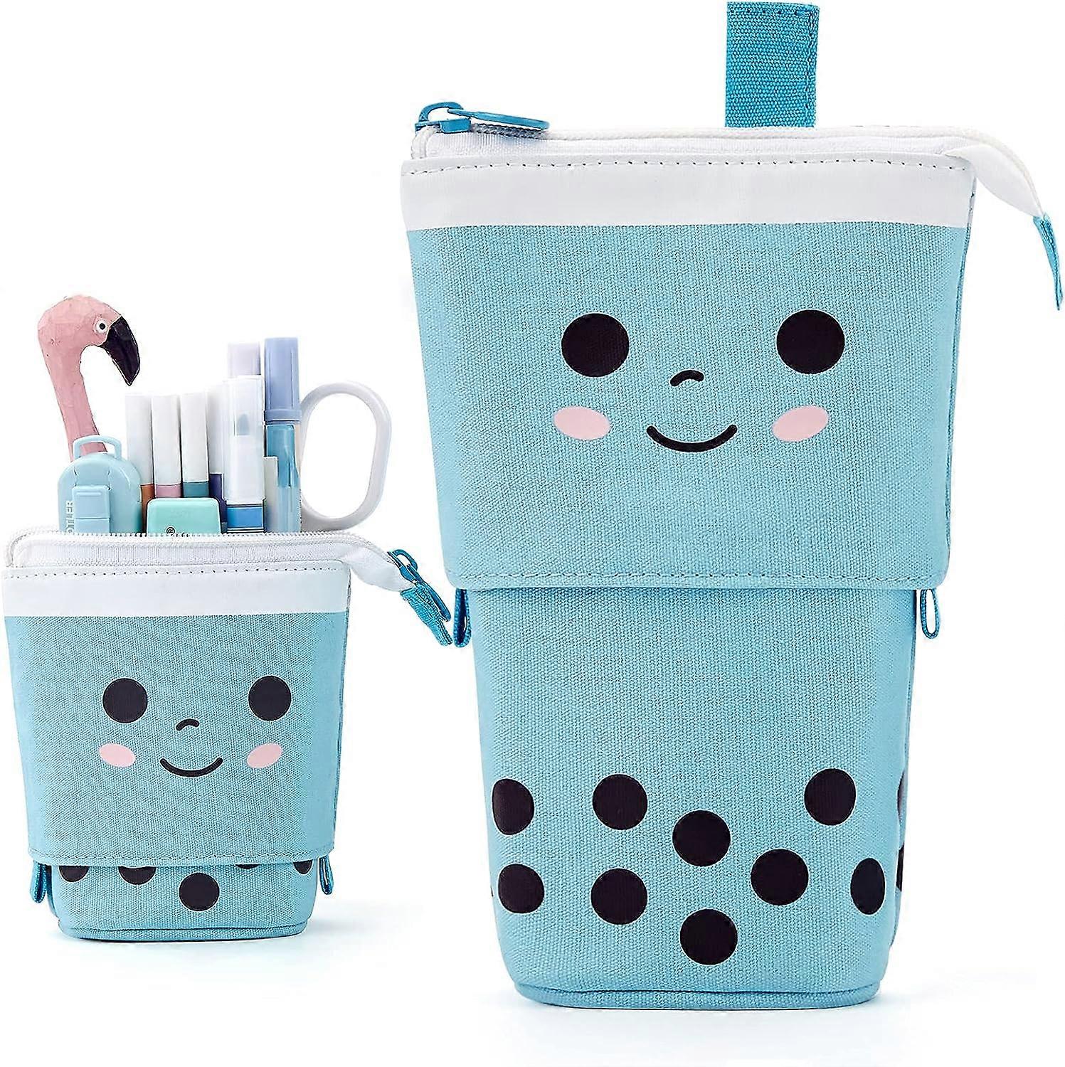 Cute pencil case, (blue)