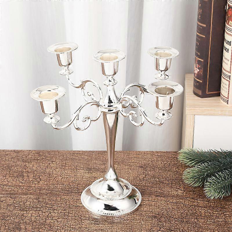 Silver Candelabra Candlesticks-5 Arm Candlesticks