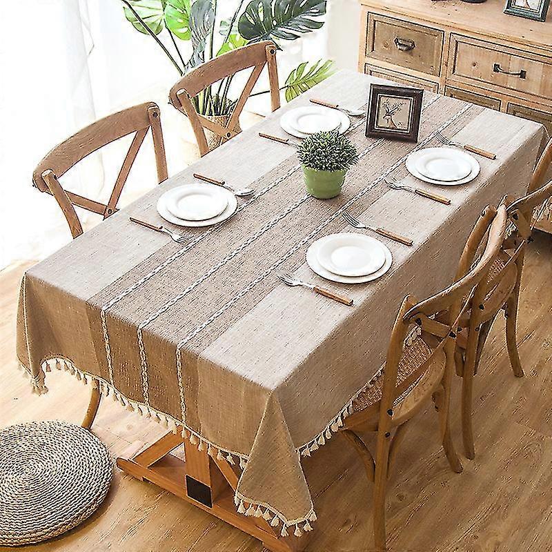 Decorative Tablecloth With Fringe Lace Rectangular Tablecloth