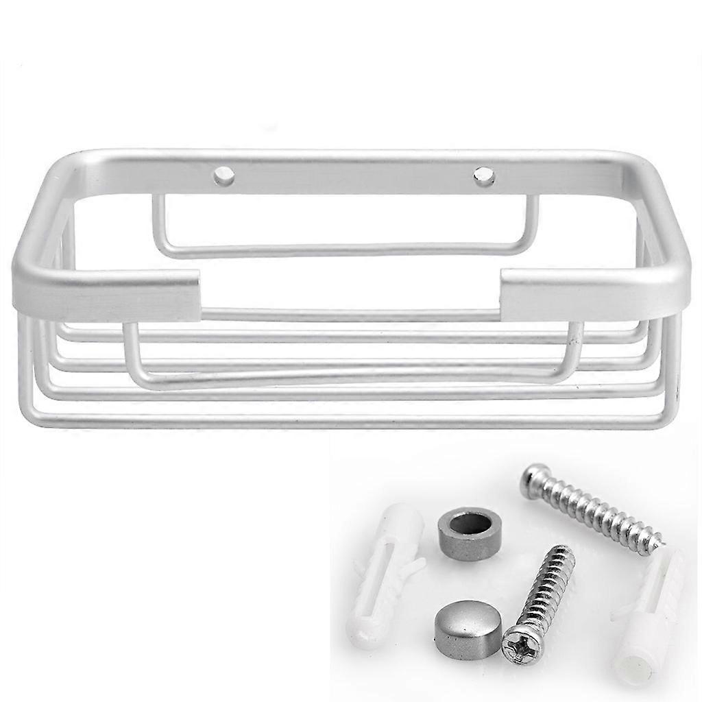 Aluminum Space Wall Mounted Bathroom Bath Hook Soap Holder Soap Basket