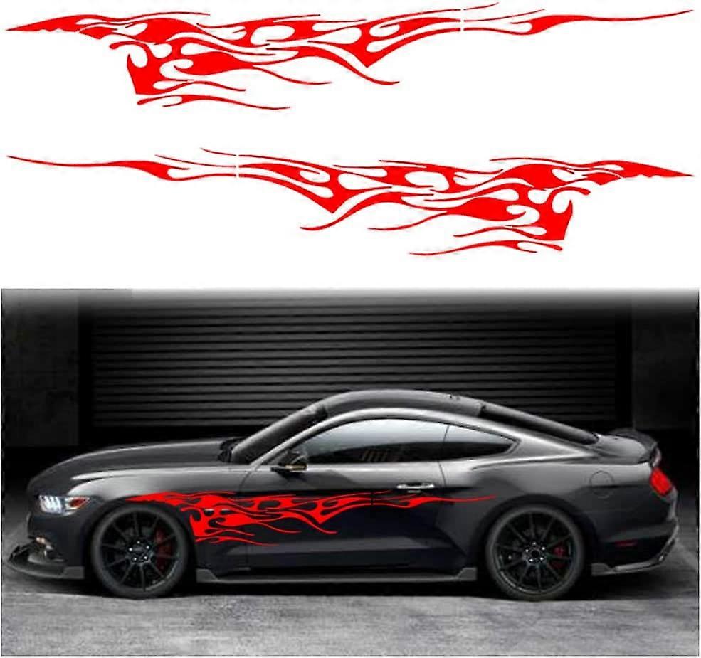 Autocollants Graphiques Flammes Yeux Rouges Pour Dodge Ram - 2 Pièces - États-Unis