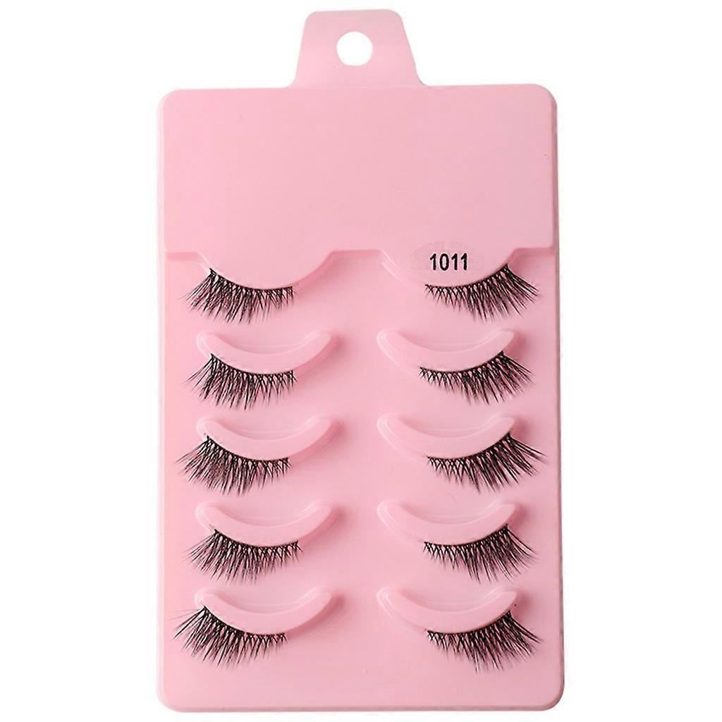 Fluffy-Soft Half Lashes Natural Look Wispy Cat-Eye Lashes 3D False Eyelashes