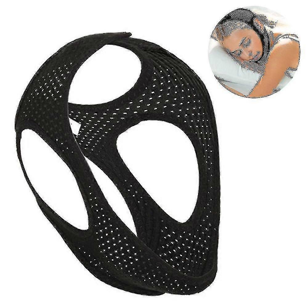 Anti Snore Chin Strap, Chin Straps Compatible With Snoring, Adjustable Snoring Solution Stop Snoring Chin Strap, Breathable Snoring Strap Compatible W