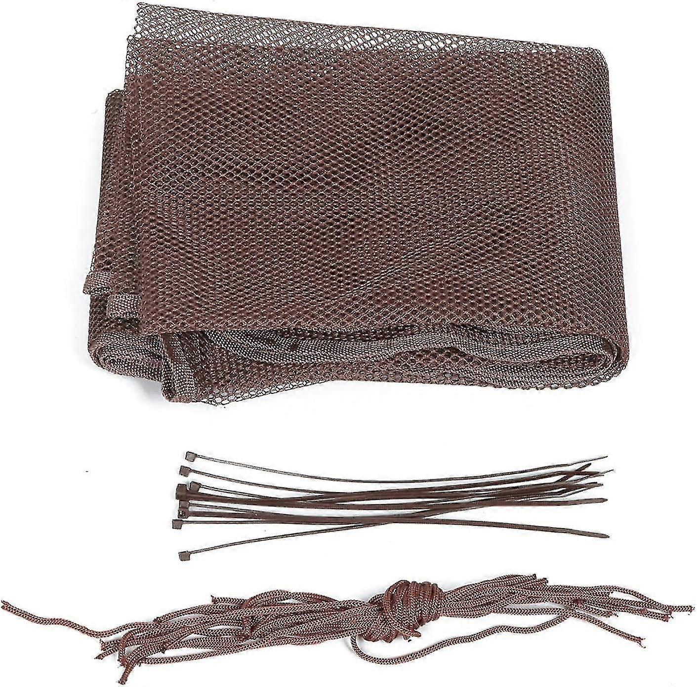 Child Safety Net 30074cm Mesh Stairway Safety Net With Nylon Ropes And Buckling Straps(brown)