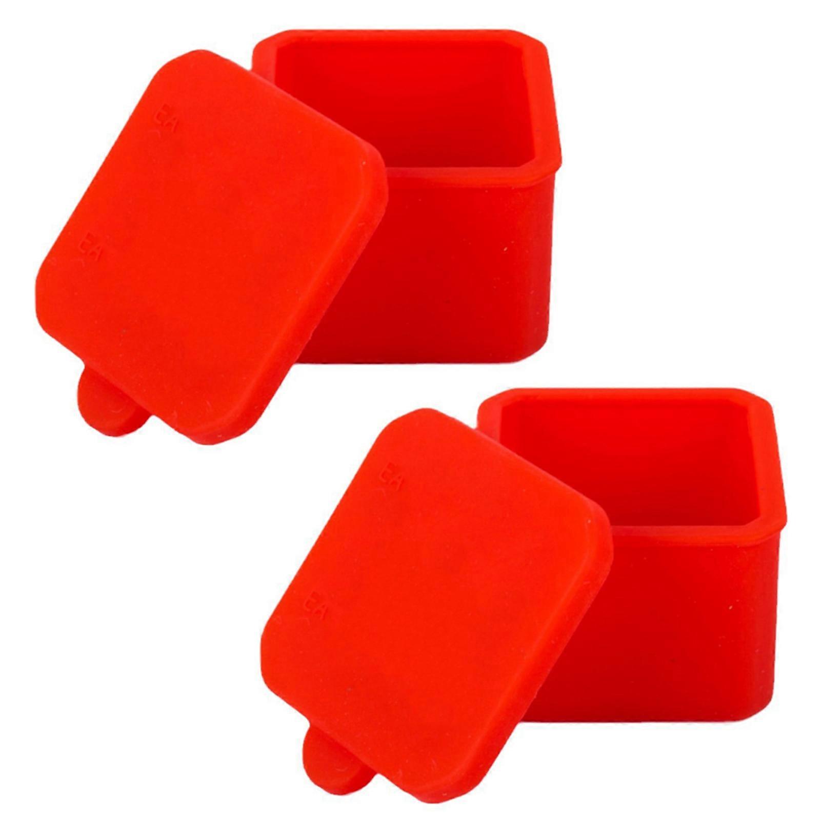 JiKaiX 2Pcs Reusable Salad Dressing Containers Leak-Proof with Sealed Lids Eco-Friendly Portable Silicone Food Containers