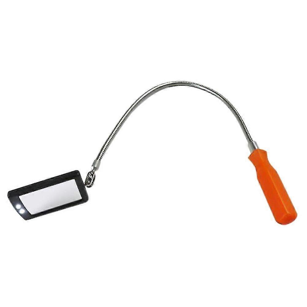Car Led Inspection Mirror 360 Degrees Rotating Telescopic Inspection Mirror Engine Chassis Inspection Mirror With Led Light