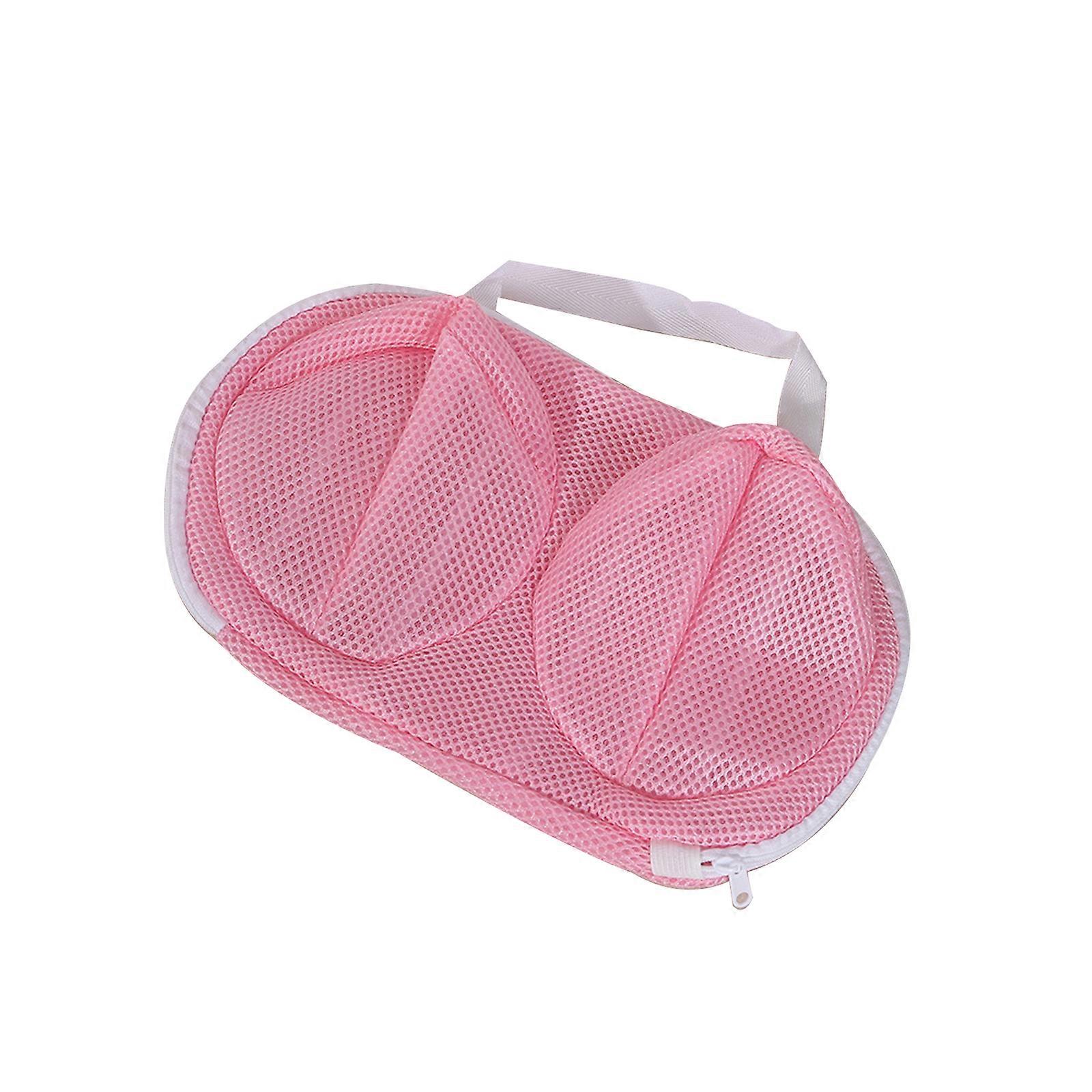 Underwear laundry bag upgraded with built-in 3D cartilage support/plus strap/upside down zipper head, underwear storage bag