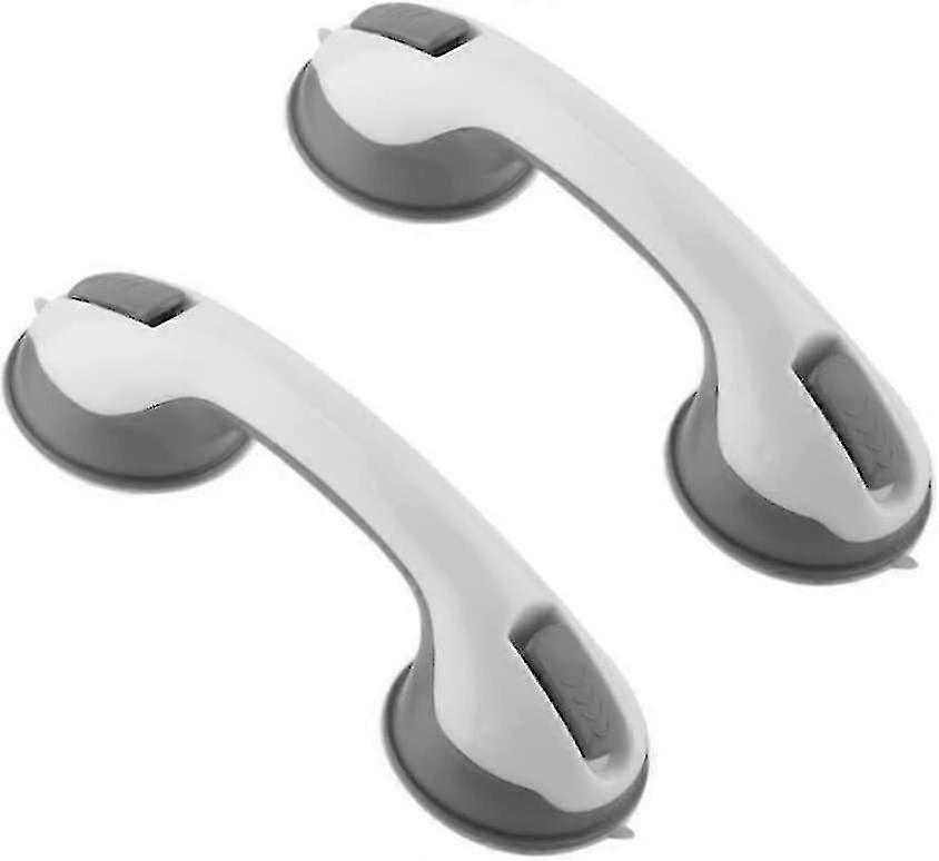 Suction Bathroom Grab Rails H Rail For Disabled With Suction Cup Fitting For Bathroom Children Disability Aids Household Storage Supplies (grey ) (2pc
