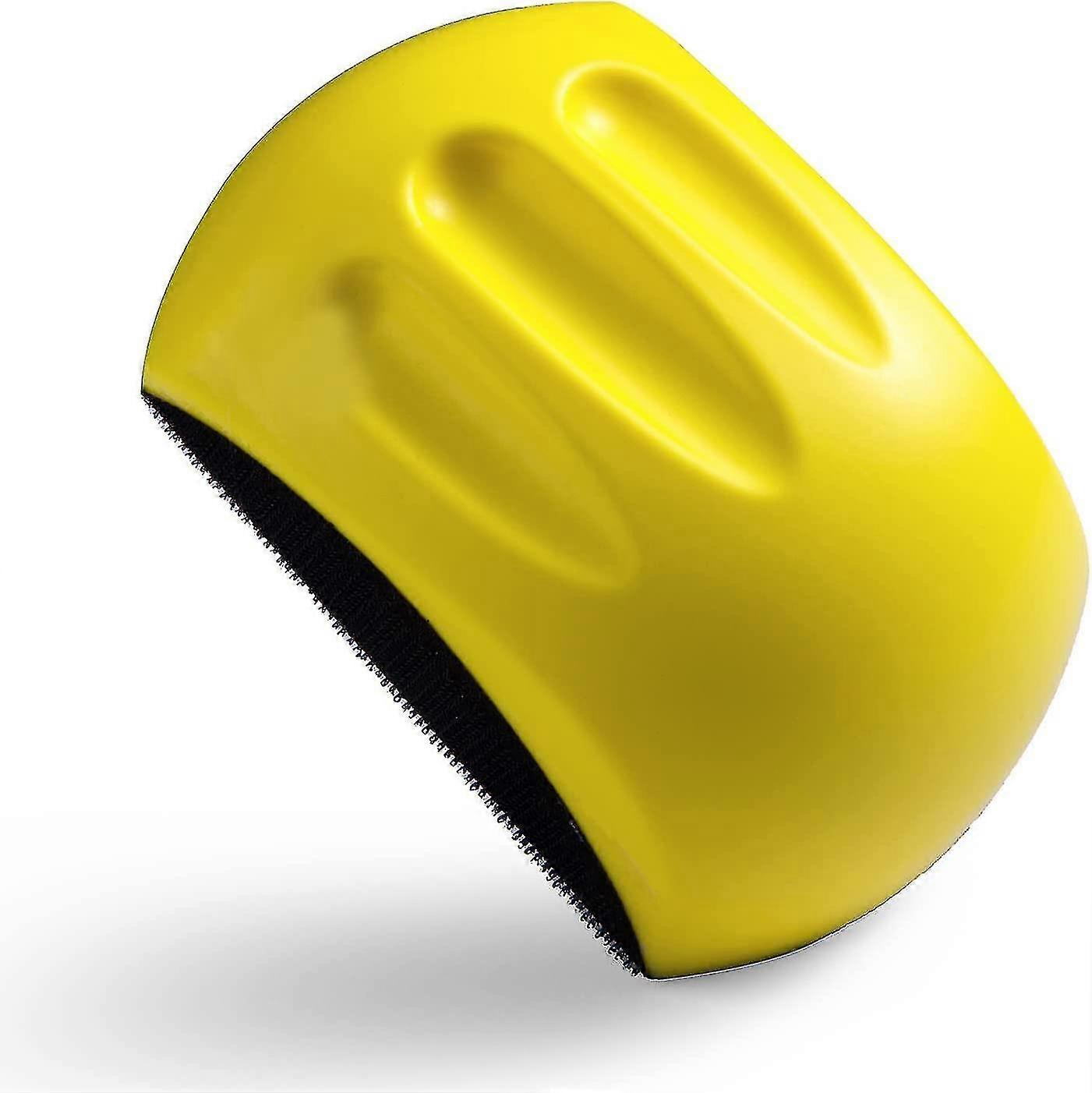 Hand Sanding Pad Block, Hand Polishing Block With Hook And Loop Disc Ideal For Woodworking(5 Inch)