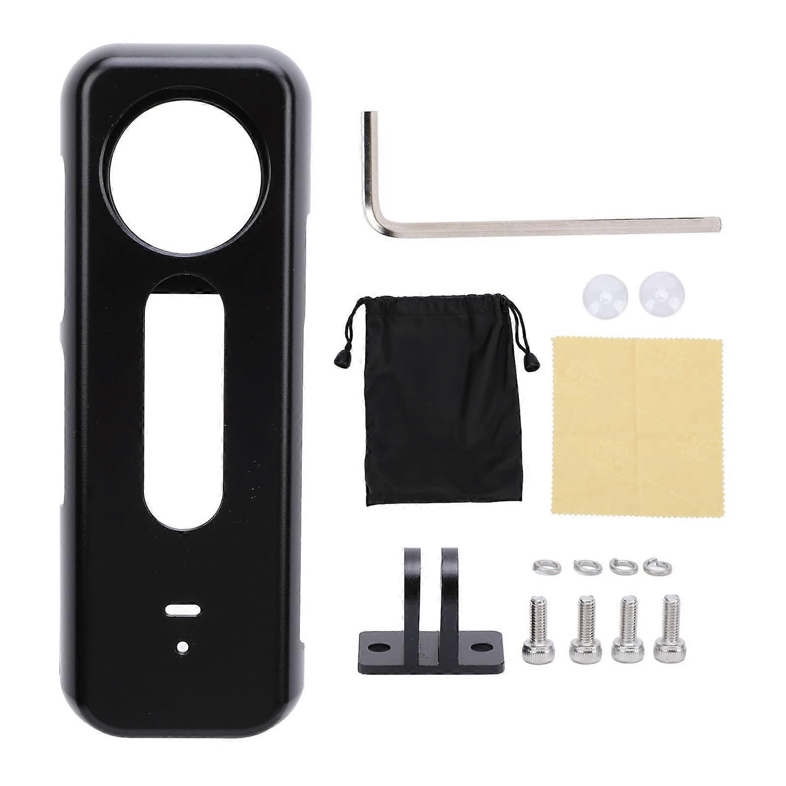 Durable X4 Action Camera Protective Case Kit with Lens Guards & Tripod Mount Compatibility