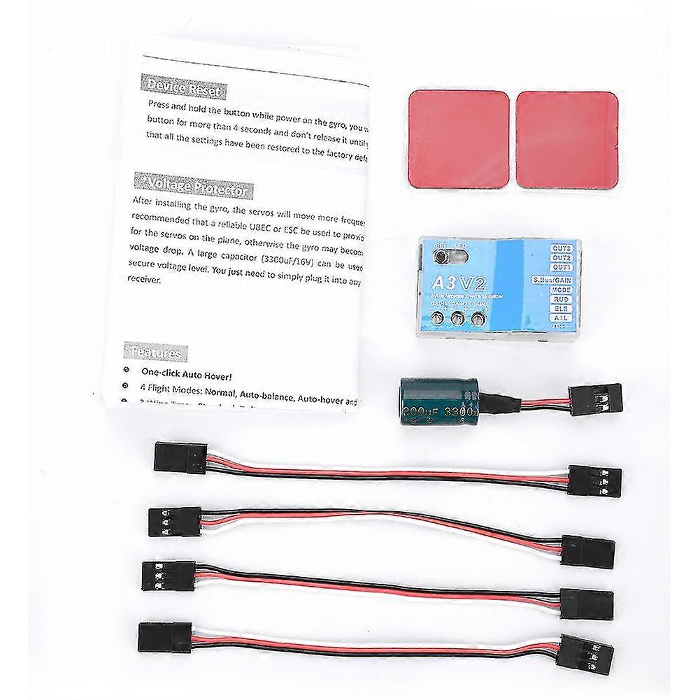 F50A A3 V2 Flight Controller Stabilizer System - 3-Axle Gyro for RC Fixed Wing Airplane