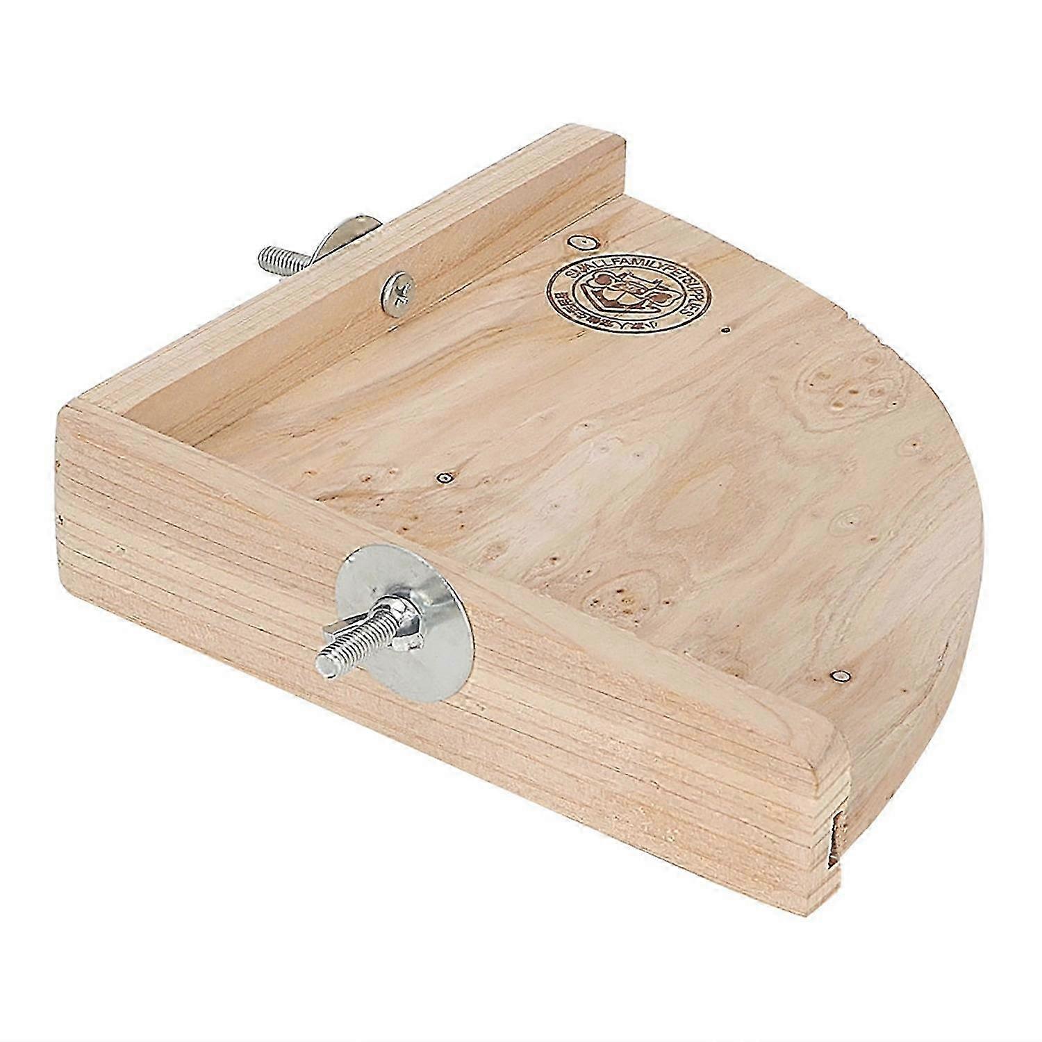 Wooden Corner Platform Rack Rest Stand for Parrot Hamster Chinchillas Small Pet Cage Accessory