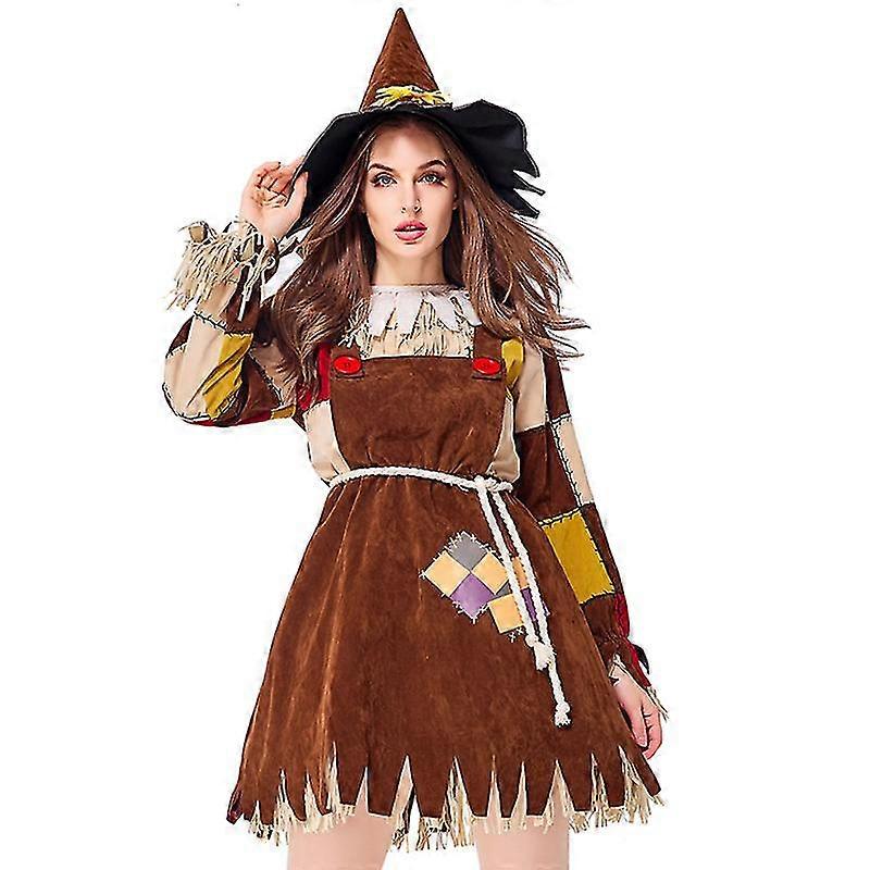 Adult Women Scarecrow Cosplay Costume Fantasia Halloween Purim Carnival  Mardi Gras Costumes Fancy Dress | Fruugo SA