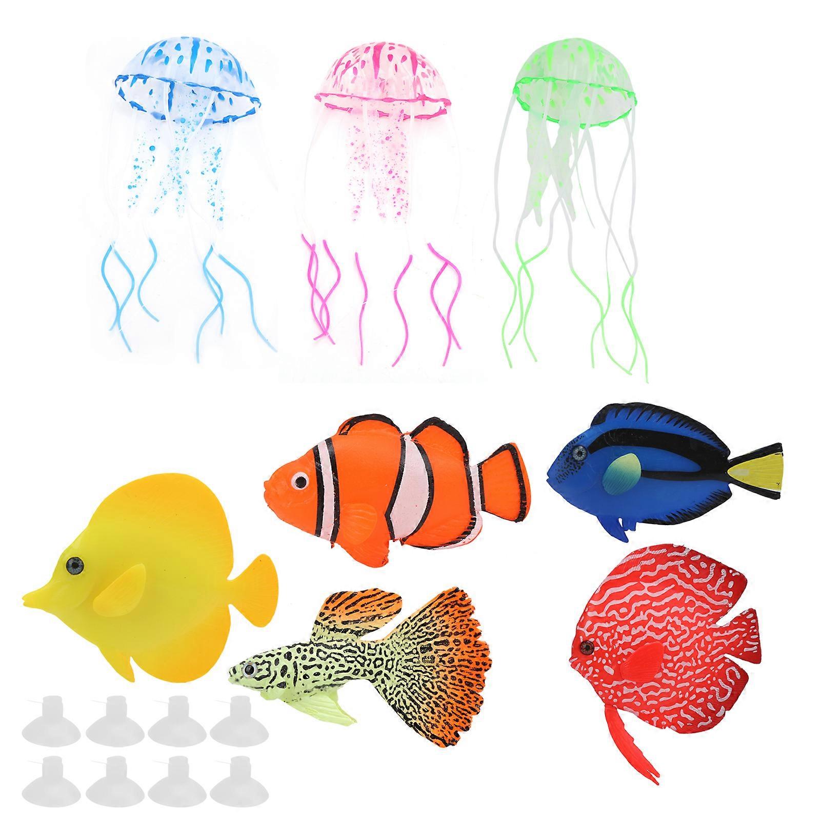 Luminous artificial fish, aquarium decoration, simulation luminous fish