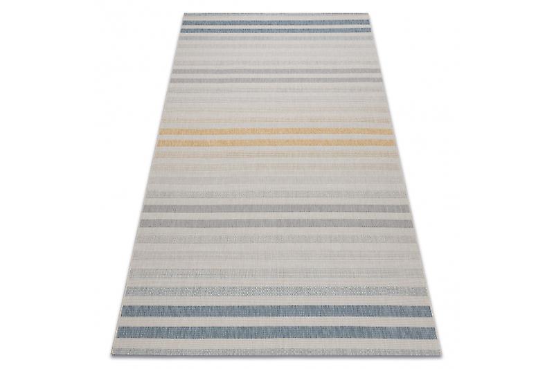 Carpet COLOR 19017/061 SISAL Belts Yellow Grey Turquise