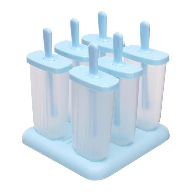 Stick molds, 6 popsicle ice cream molds with sticks