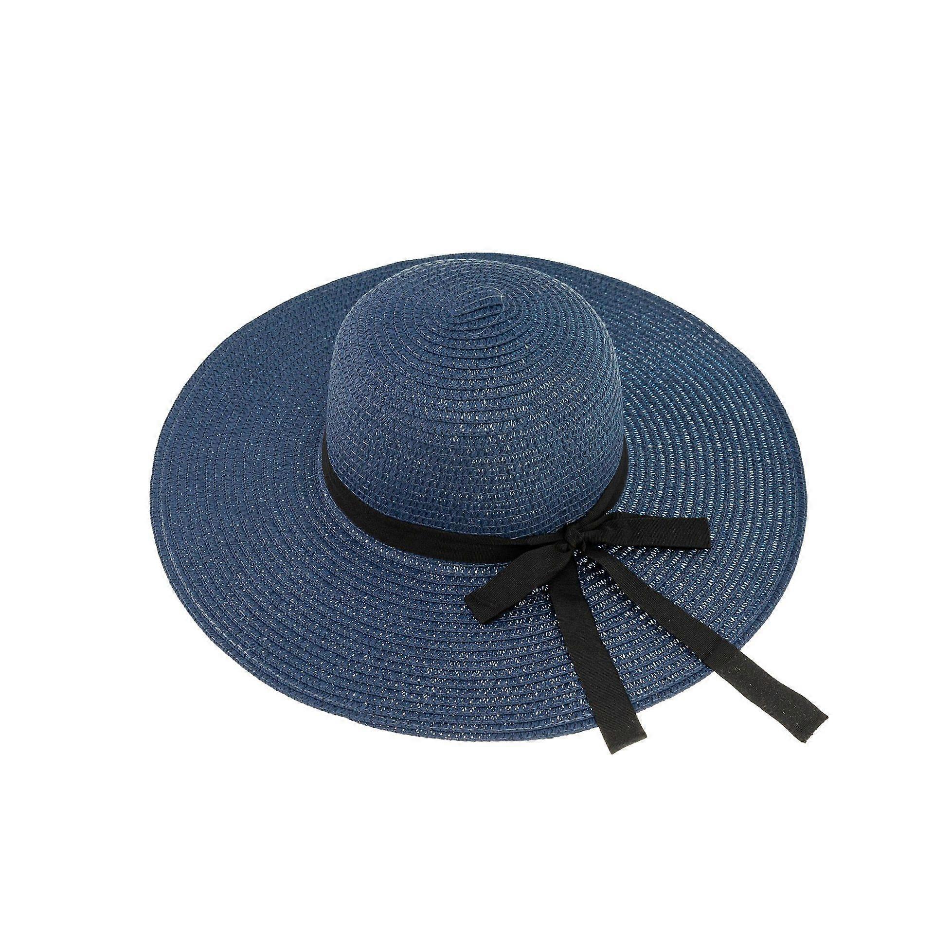 Bow Knot Big Brim Sunshade Straw Hat Big Sunhat With Bow