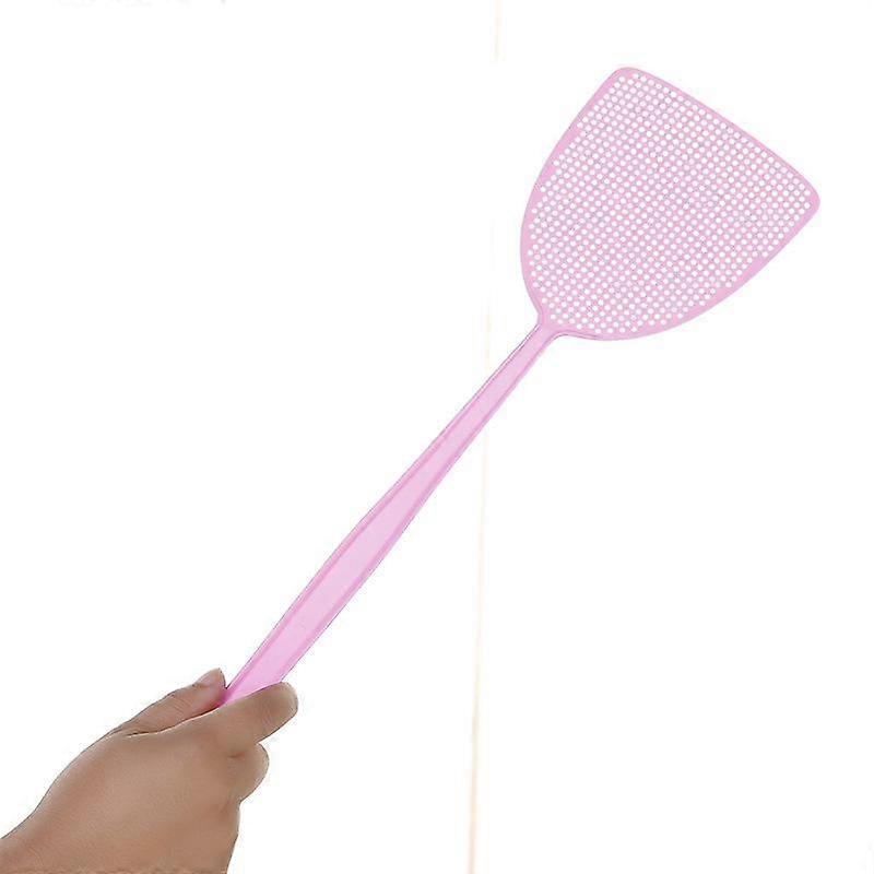 Household Summer Plastic Fly Swatter Mosquito Swatter Durable Mesh Long Handle Manual Fly Swatter Mosquito Swatter