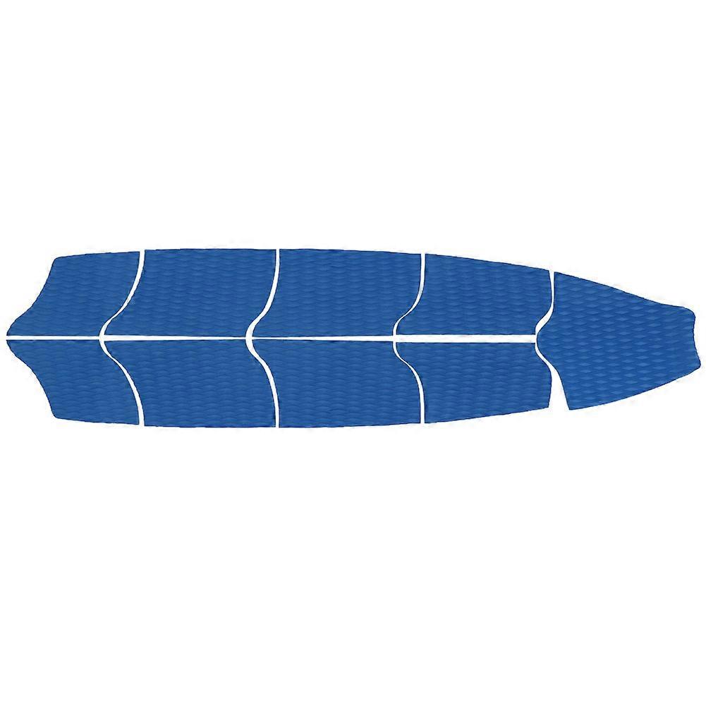 9 יחידות EVA נגד החלקה אחיזת סיפון מלא גלשן גלשן אחיזת משוט כרית אחיזה קישוט מחצלת (כחול)