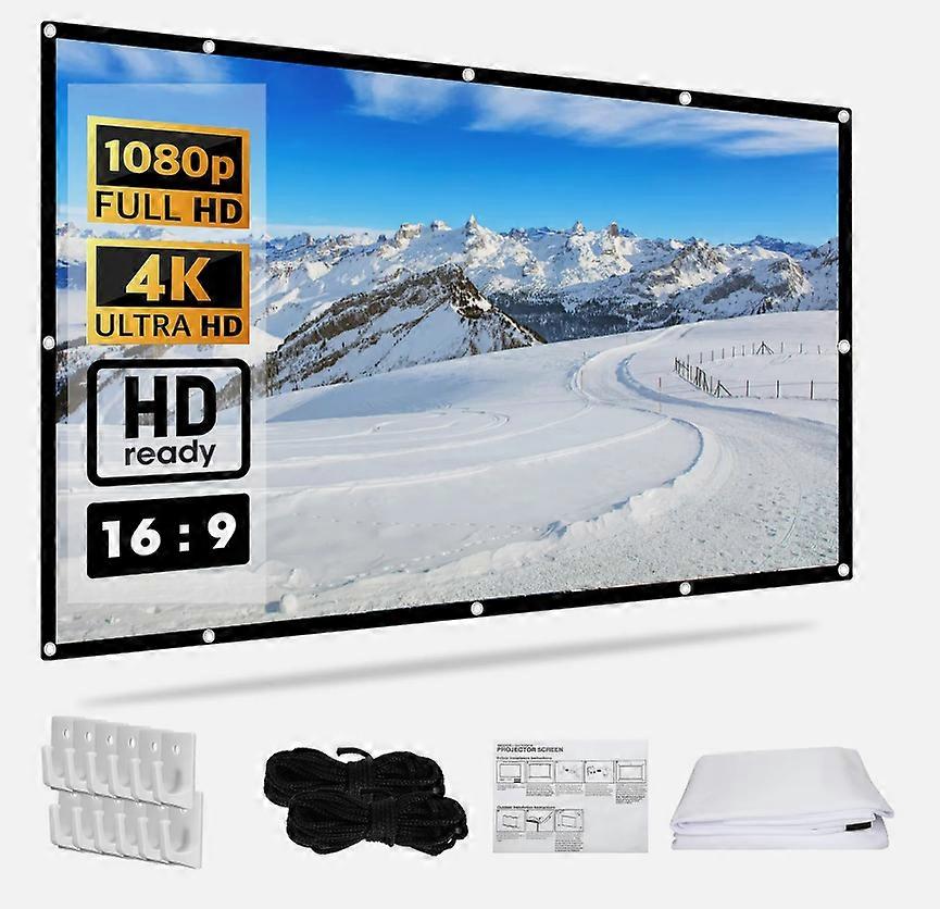 Ecran proiector Beamer de 120" 16:9 HD +Haken