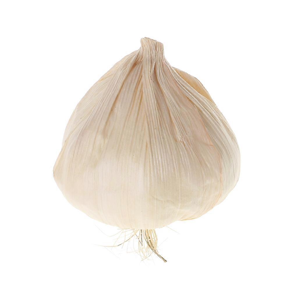 Artificial Garlic Ornament Home Party Kitchen Festival Decoration Supplies for Agricultural Product Collect Display  White