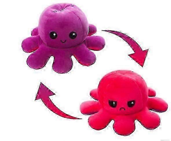 أفخم الأخطبوط عكسها لطيف الوجه لينة لعبة هدية سعيد حزين الوردي الأزرق D