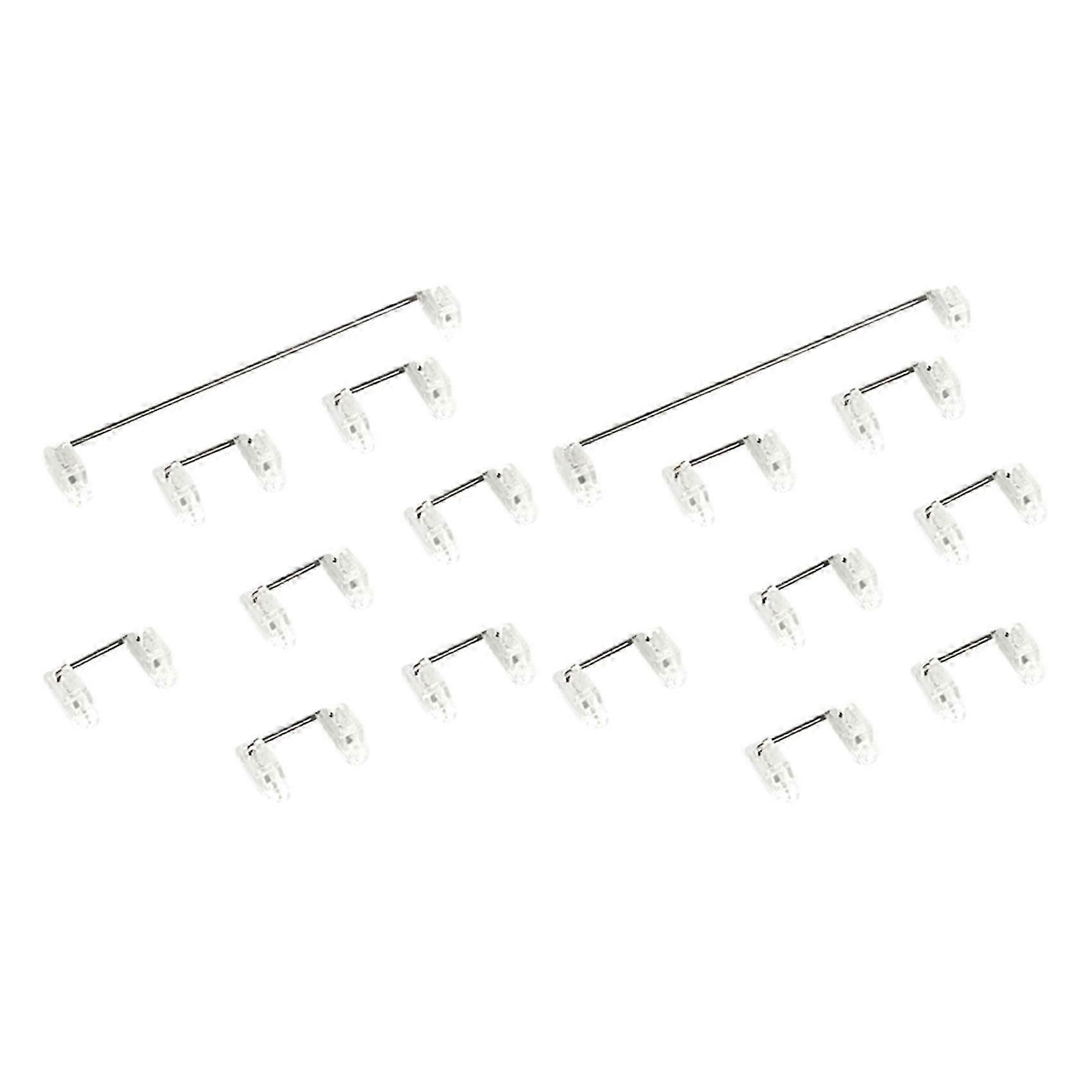 2X Mechanical Keyboard Cherry Mx Switch Pcb Mounted Cherry Stabilizer Clear Transparent Case