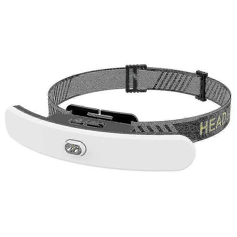 Led Headlamp Waterproof With Red Warning Lights Lightweight Headlight Flashlight
