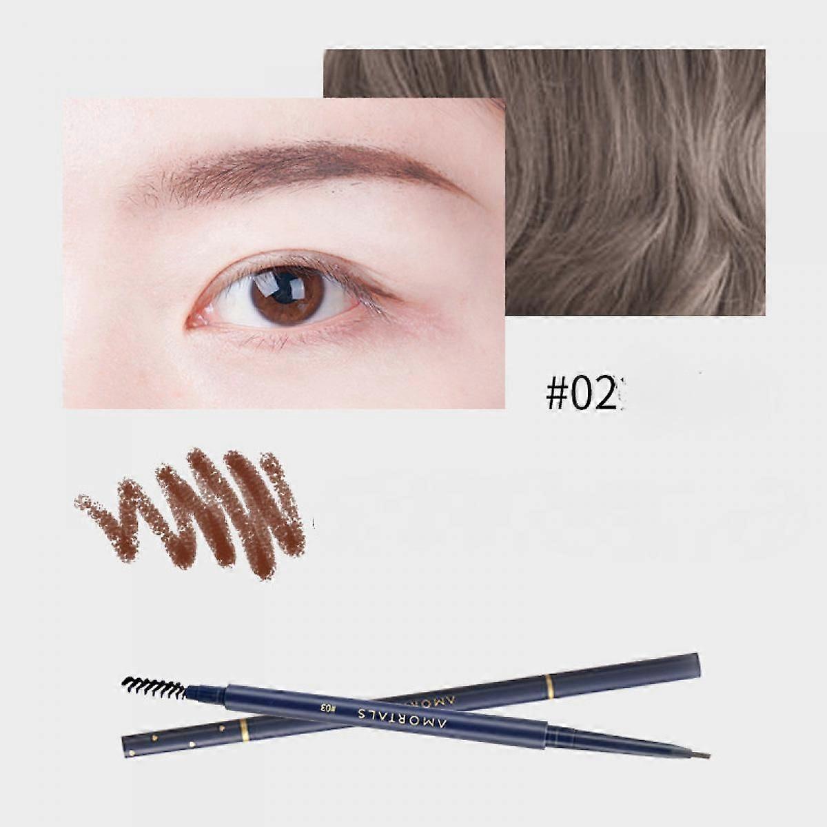 Makeup Brow Stylist Definer Waterproof Eyebrow Pencil, Ultra-Fine Mechanical Pencil, Draws Tiny Brow Hairs and Fills in Sparse