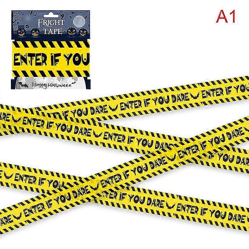 Halloween Diy Decoration Warning Tape Outdoor Scary Party Construction Ribbons