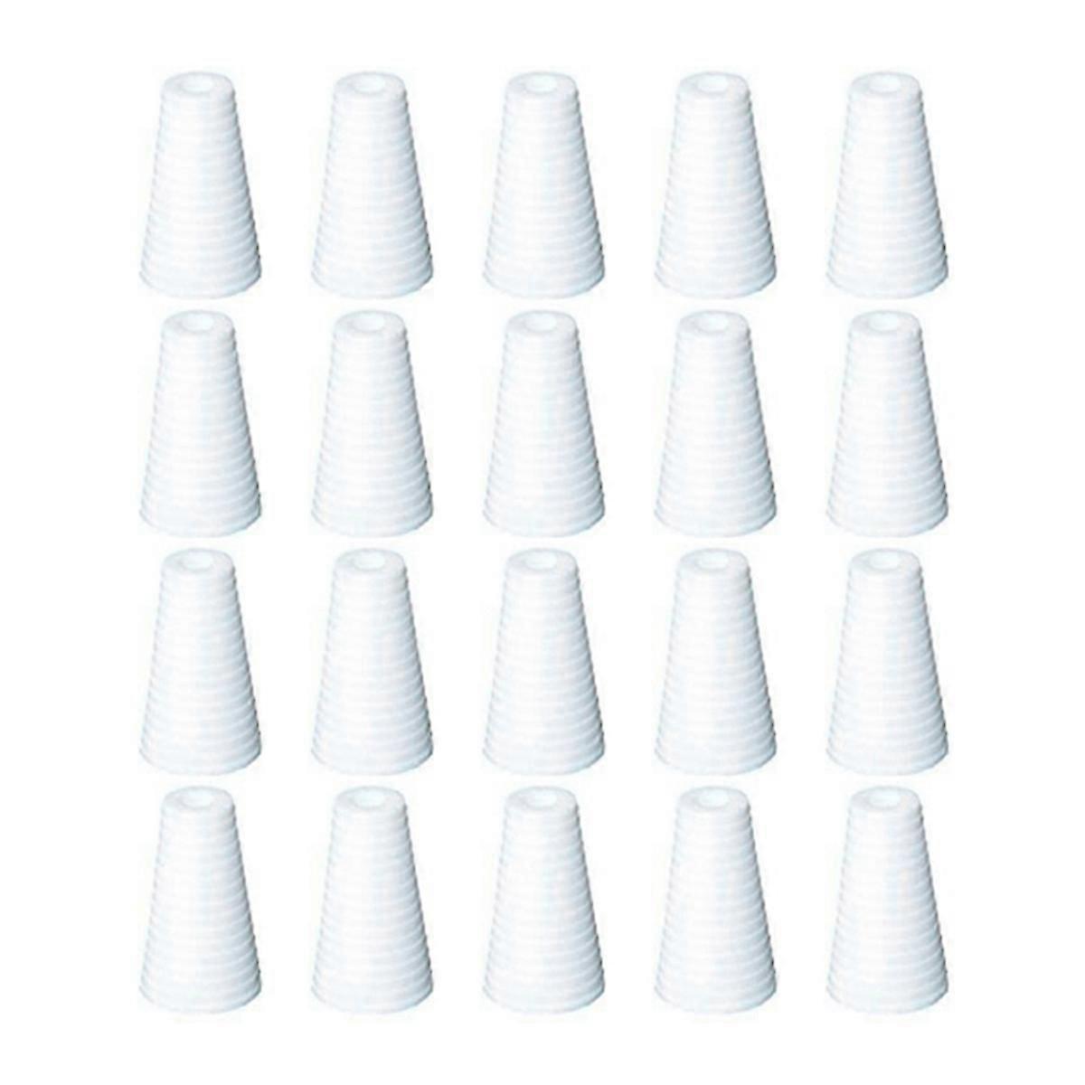 20PCS Blind Pull Cord Knöpfe Weiß Blind Cord Halter Weiße Pull Cord Anhänger Nach unten Endfenster Sw