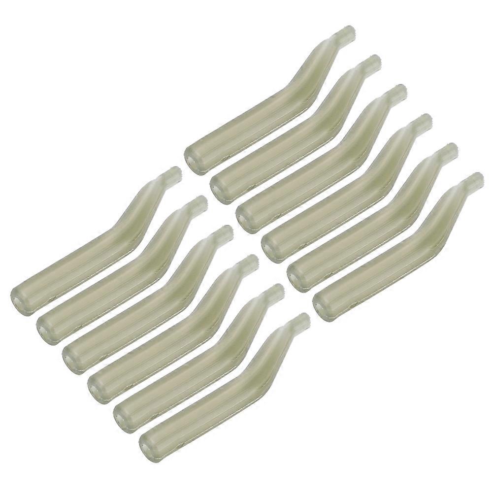 100個 20mm PE 絡まり防止 ラインエイムフックスリーブ ライトグリーン 鯉釣りアクセサリー タックル