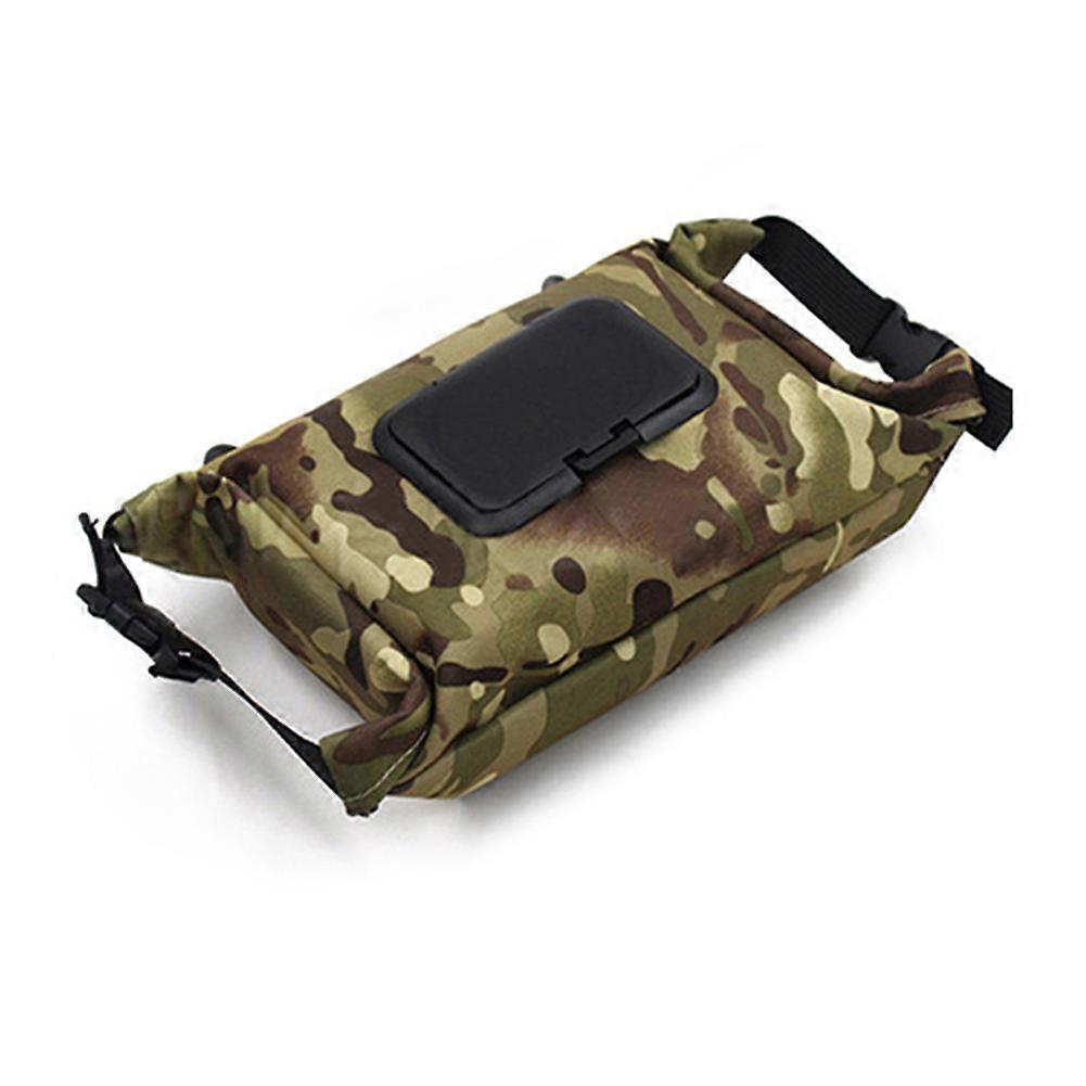 Outdoor Wet Tissue Box Canvas Towel Dispenser Hanging Storage Holder for Outdoor Camping Hiking Travel Supplies