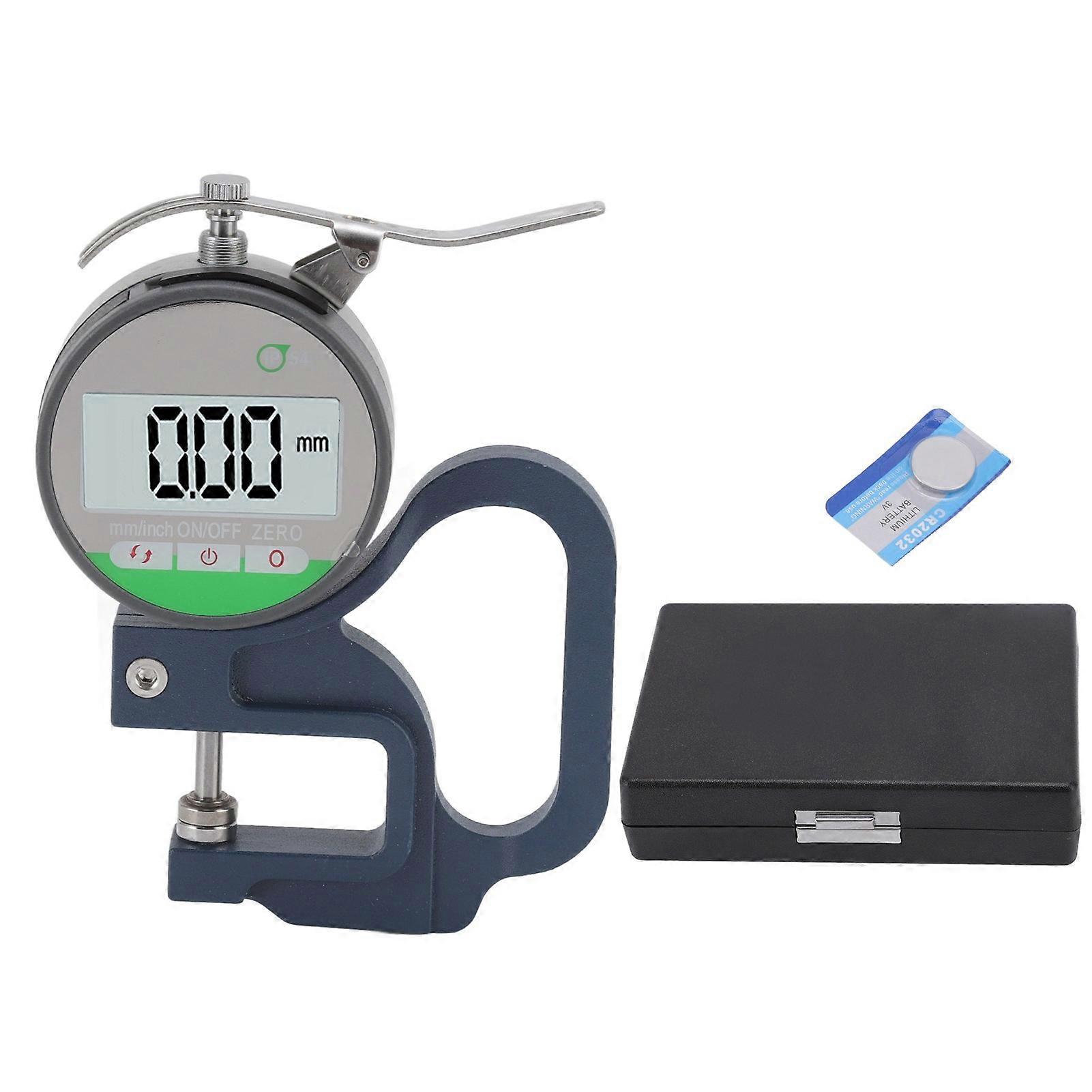 Dial Thickness Gauge 0-12.7mm Electronic Micrometer High Accuracy IP54 Dustproof 3V Thickness Meter