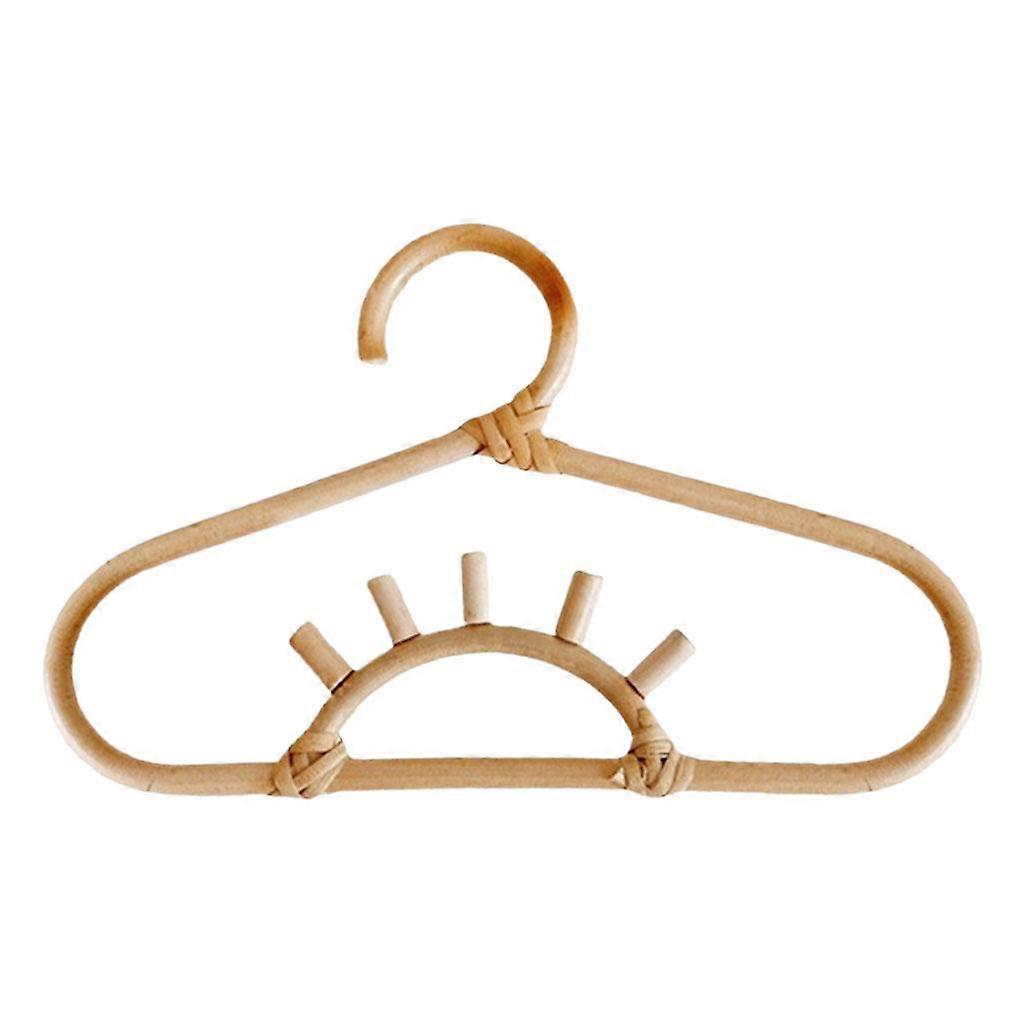 Creative Durable Rattan Clothes Hook for Bedroom Cabinet Rainbow