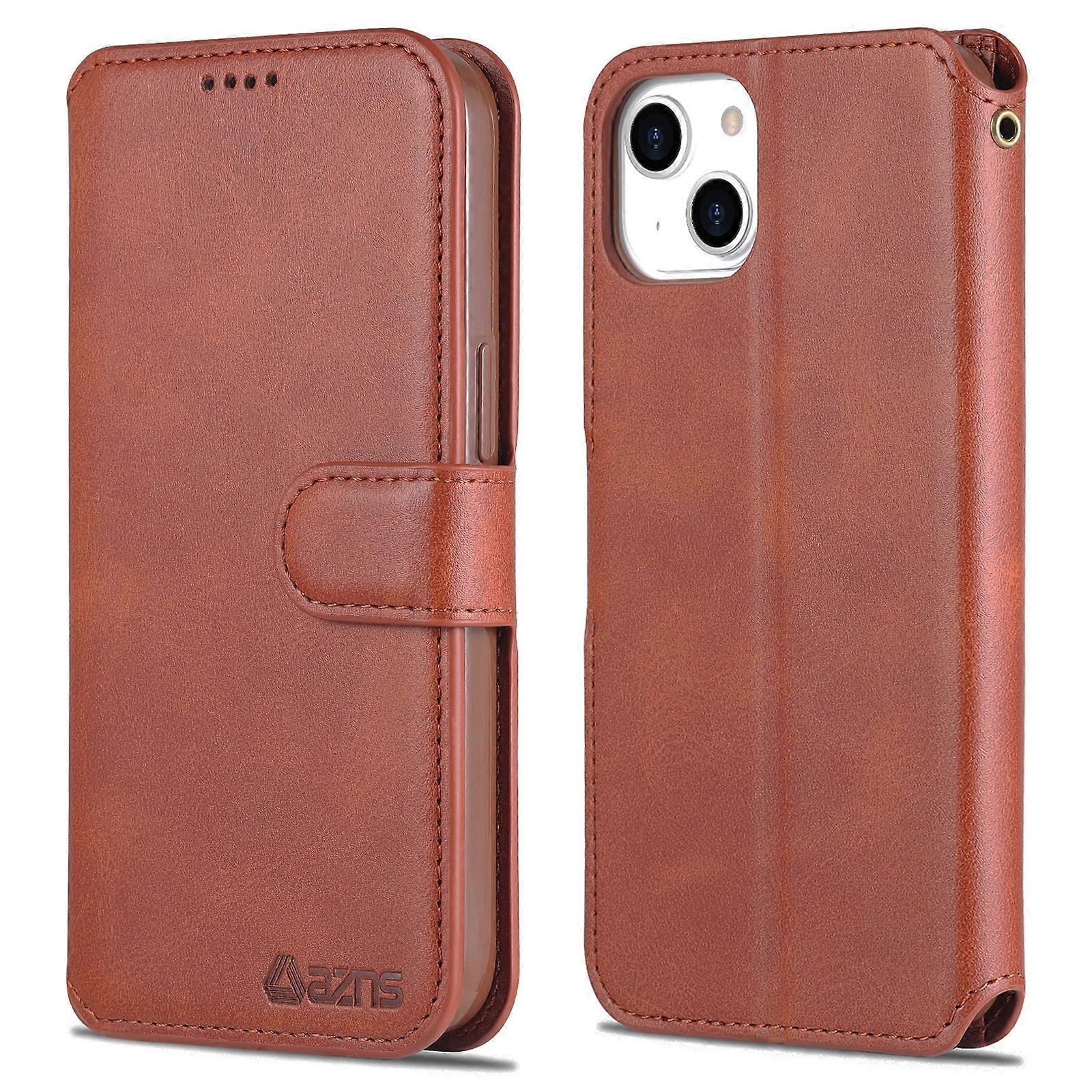 For iPhone 14 AZNS Calf Texture Flip Leather Phone Case