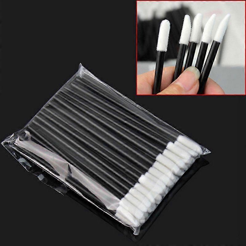 100 PCS使い捨てリップブラシまつげメイクブラシまつげエクステンションマスカラアプリケーター口紅ワンドセット化粧品メイクアップツール