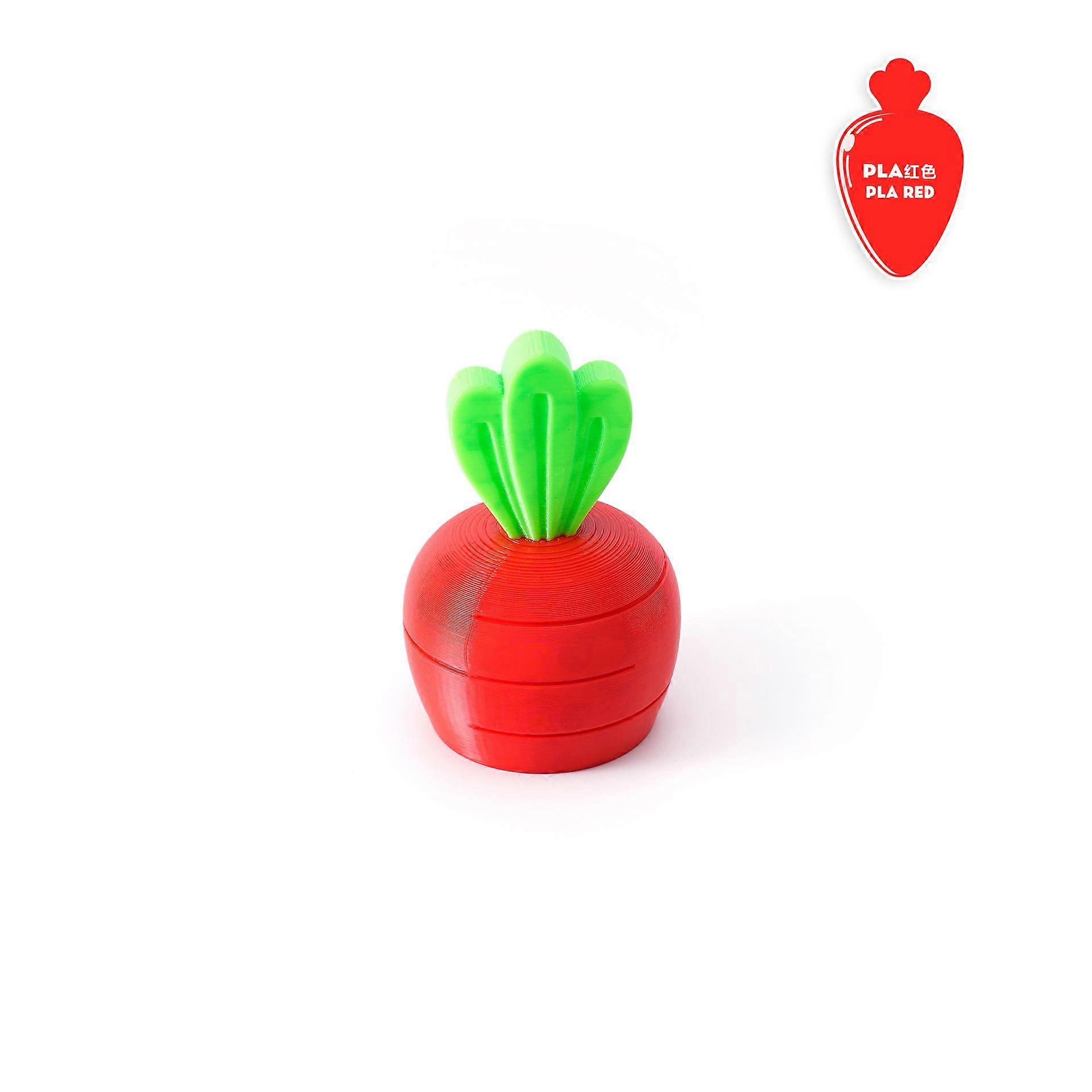 3D Printing Decompression Retractable Radish Simulation Carrot Plant Movable Three-Dimensional Creativity Toy Shrink Toy