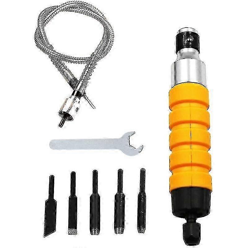Electric Wood Carving Tool Wood Carving Chisel Slotting Carving Pen Carving Chisel, With Small Flexible Shaft Head