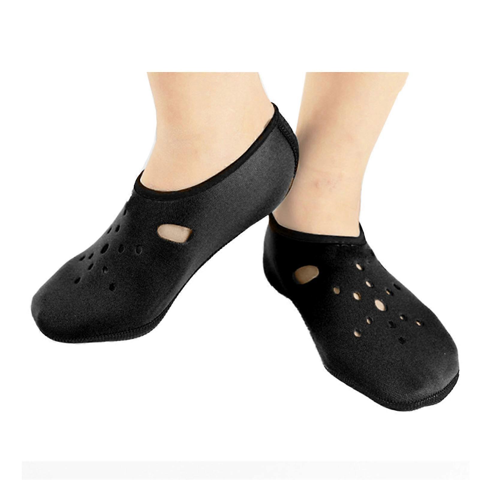 Πυκνός αντιολισθητικός εξοπλισμός κολύμβησης, κολύμβησης, κάλτσες κατάδυσης, εξοπλισμός κολύμβησης με αναπνευστήρα για άνδρες, γυναίκες, θαλάσσια σπορ, μαύρο XXL (εσωτερικό μήκος: 26.5cm)