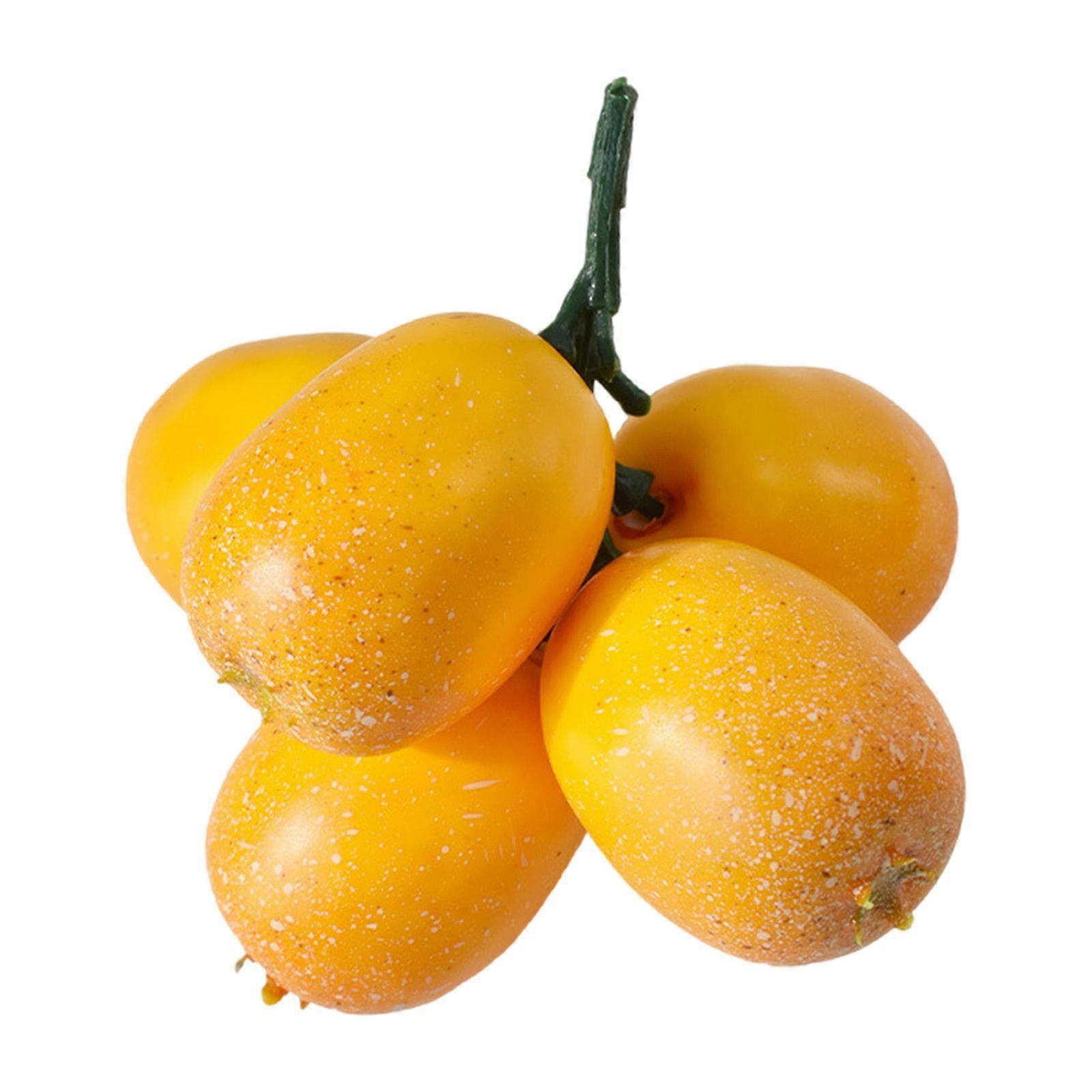 Simulation Loquat Fruits Model Artificial Fruit Decoration Perfect For Home And Photography Display Ornament