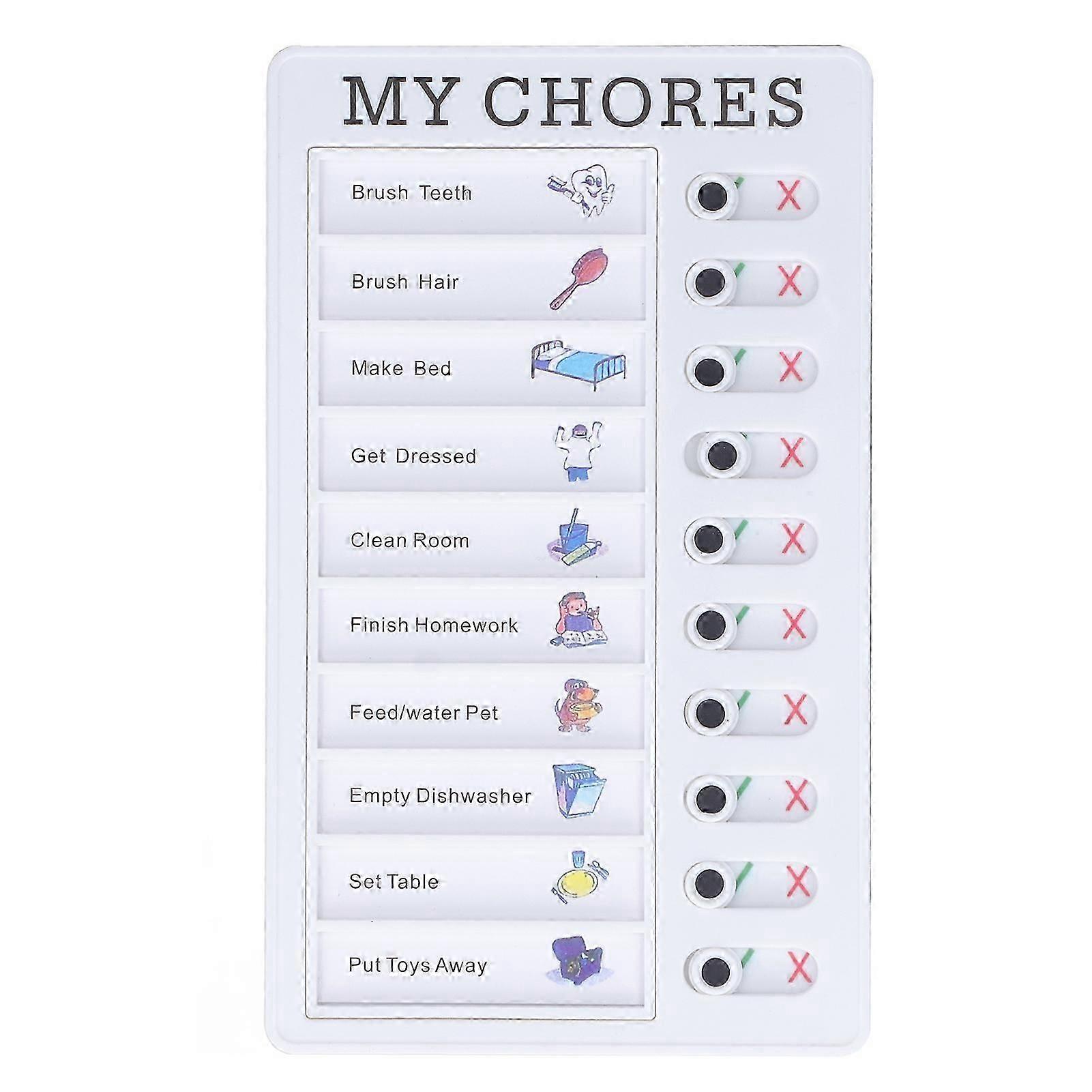 Chore Chart Memo Boards Portable PVC Detachable Message Board